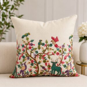 Pioneer Forest with Deer embroidered Cushion Cover - Set of 5 covers – SOLD OUT