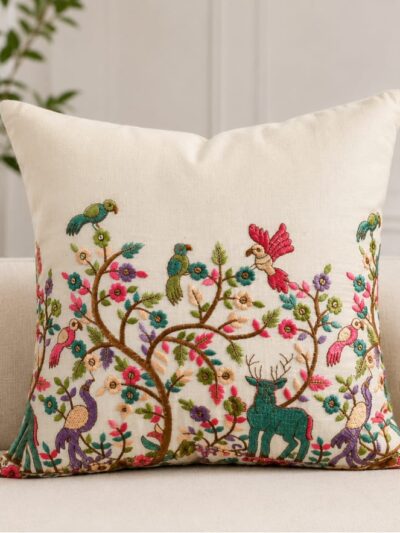 Pioneer Forest with Deer embroidered Cushion Cover - Set of 5 covers – SOLD OUT