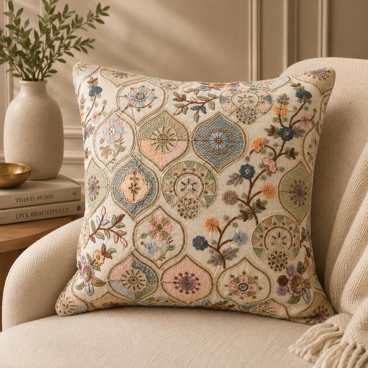Zari Bagh Cushion Cover - Set of 5 covers – SOLD OUT