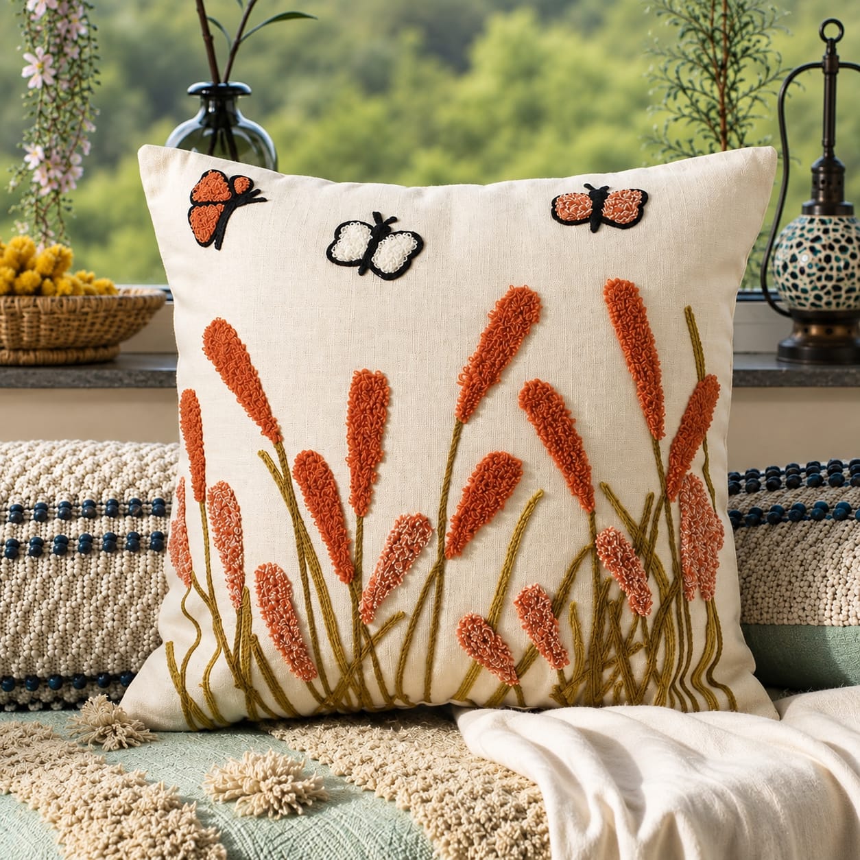 Butterfly Meadow Cushion Cover - Set of 2 covers – SOLD OUT